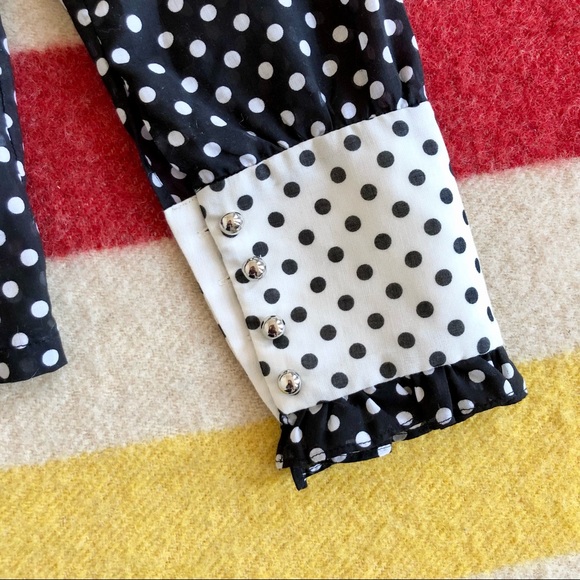 Fabiana C Peter Pan collar polka dot top - Picture 5 of 8